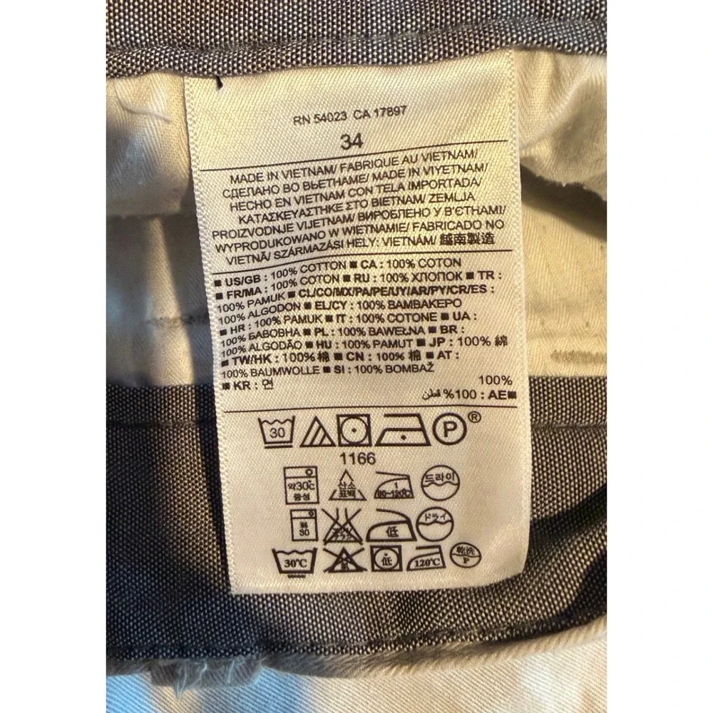 Banana Republic Mens Khaki Cargo Shorts Size 34 Tan Cotton Twill Hiking Casual